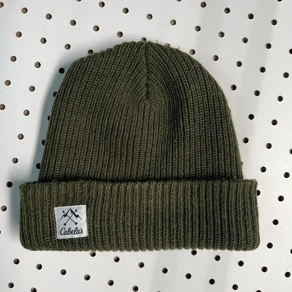 Cabela's Forest Green Ribbed Beanie - Picture 1 of 1